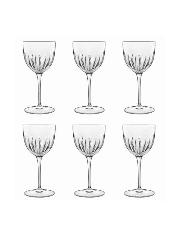 Luigi Bormioli Mixology Nick & Nora Cocktail Glass, Set of 6, 150ml, Clear