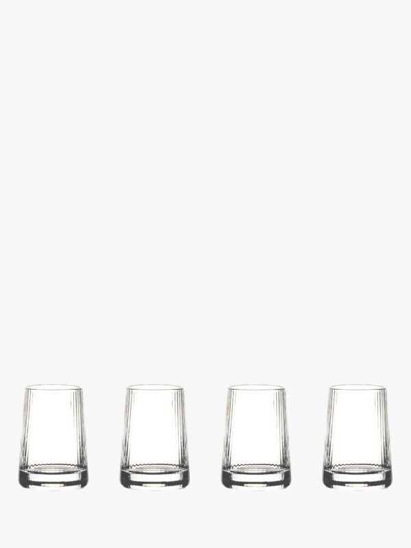 Anton Studio Designs Empire Shot Glasses, Set of 4, Clear
