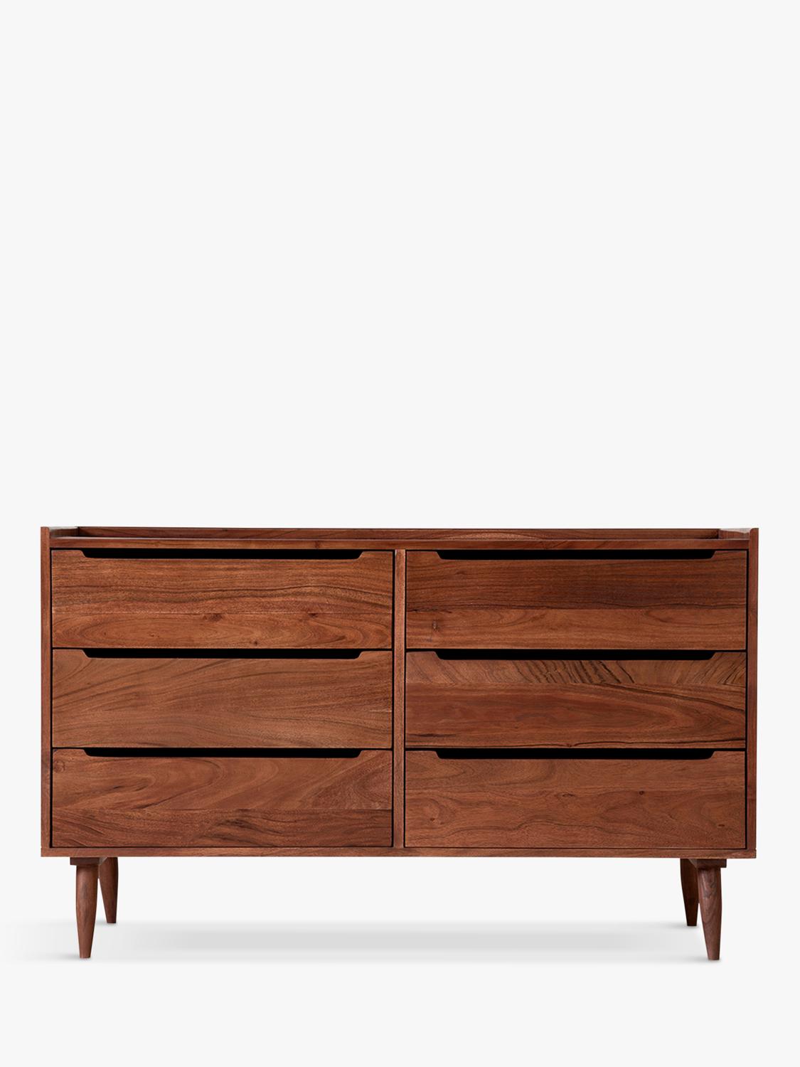 Swoon Southwark 6 Drawer Chest, Dark Brown