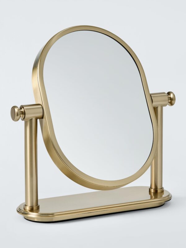 John Lewis Heritage Pedestal Swivel Mirror, Brass