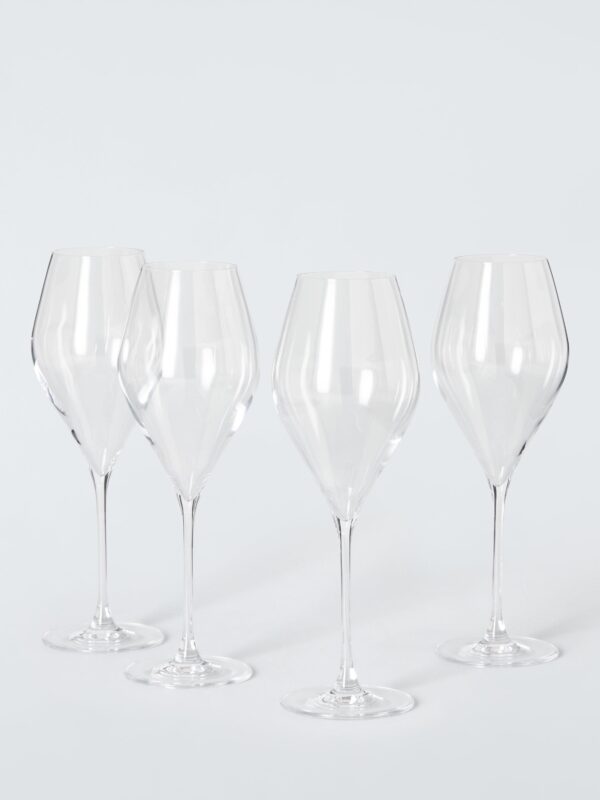 John Lewis Swan Crystal Red Wine Glass, Set of 4, 560ml, Clear