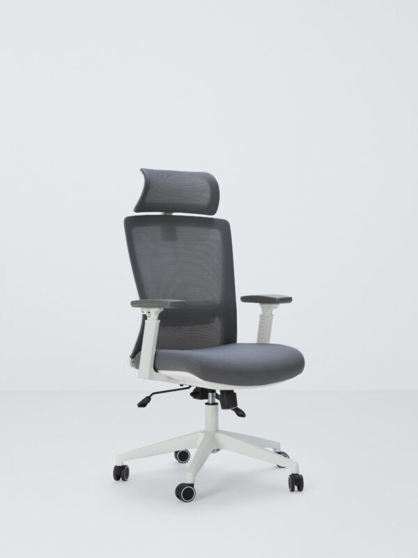 John Lewis Ollie High Back Ergonomic Office Chair, Grey