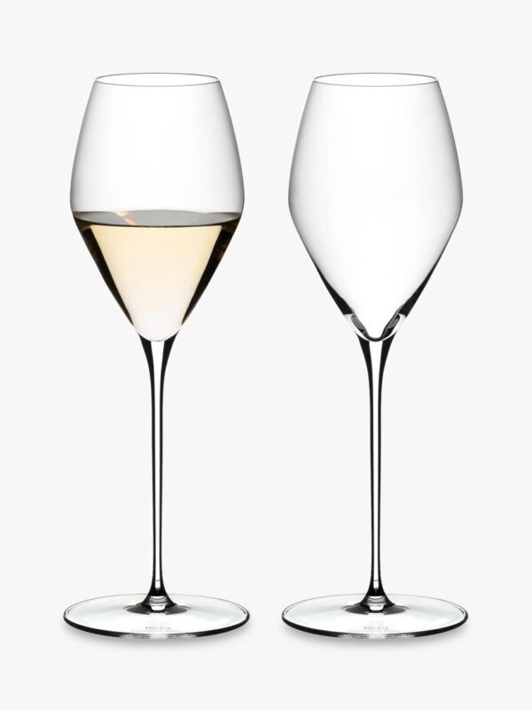RIEDEL Veloce Crystal Glass Sauvignon Blanc Wine Glass, Set of 2, 347ml, Clear