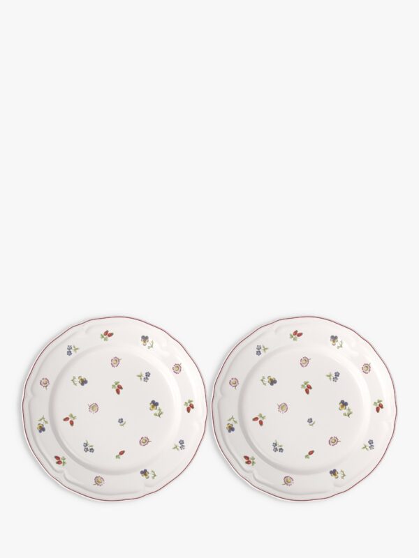 Villeroy & Boch Petite Fleur Porcelain Dinner Plate, Set of 2, 29.5cm, Multi
