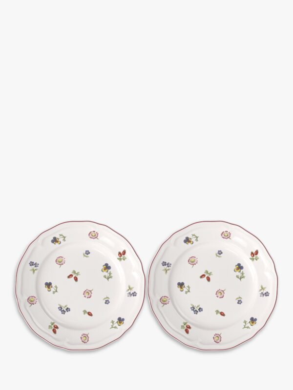 Villeroy & Boch Petite Fleur Porcelain Salad Plate, Set of 2, 22.5cm, Multi