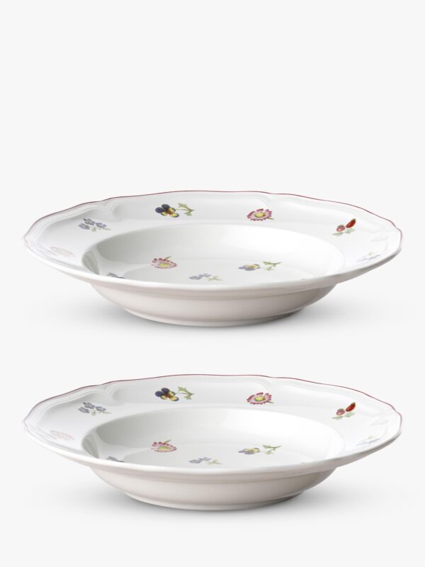 Villeroy & Boch Petite Fleur Porcelain Pasta Bowl, Set of 2, 25cm, Multi