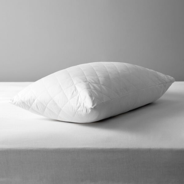 John Lewis Natural Cotton Quilted Standard Pillow Protector