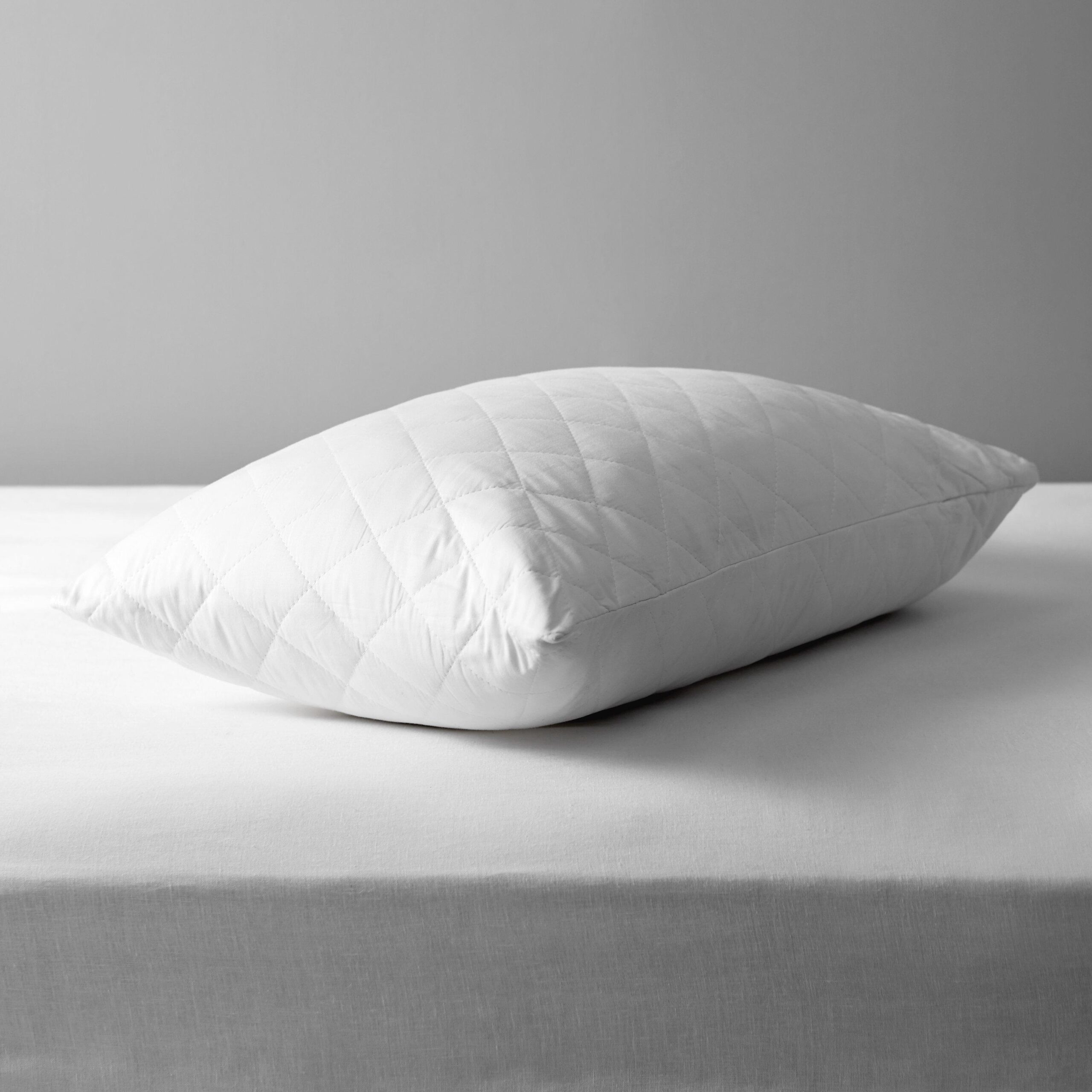 John Lewis Natural Cotton Quilted Standard Pillow Protector